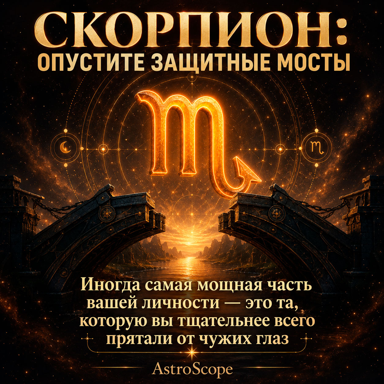 ♏ Скорпион, энергия 6 августа: Опустите защитные мосты