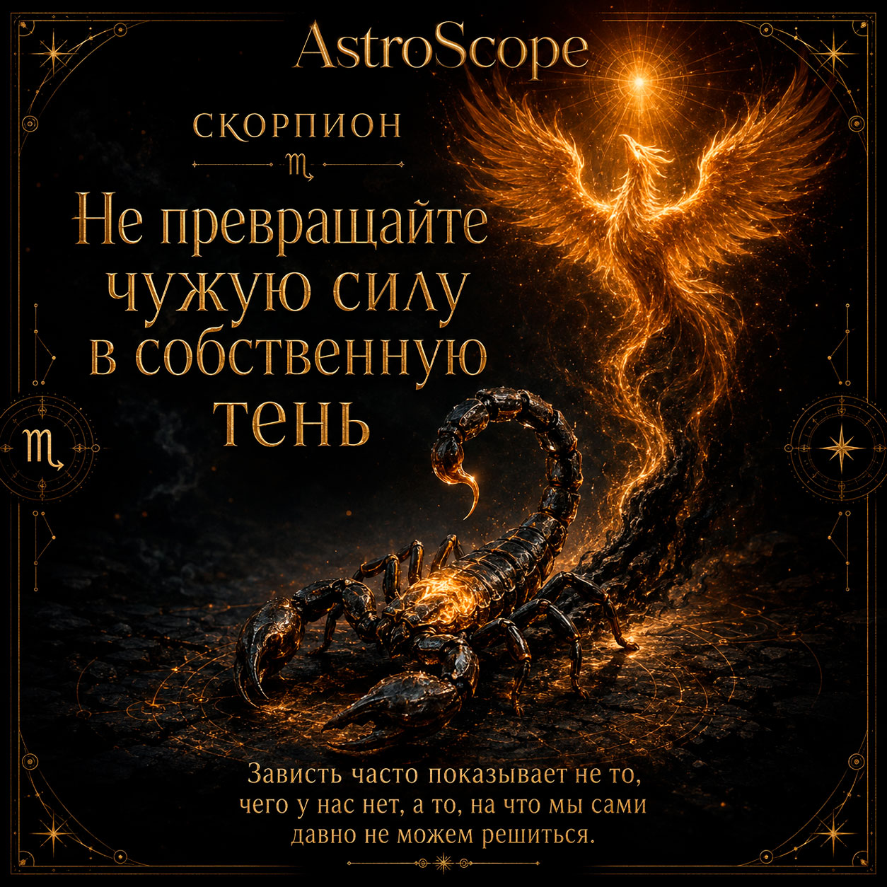 ♏ Скорпион, энергия 9 августа: Не превращайте чужую силу в собственную тень