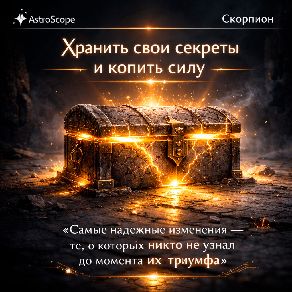 Скорпион 25 февраля: Почему сегодня важно хранить свои секреты