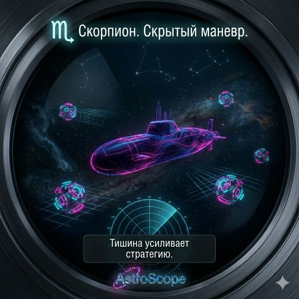 Гороскоп Скорпион · 5 марта · Тишина усиливает стратегию