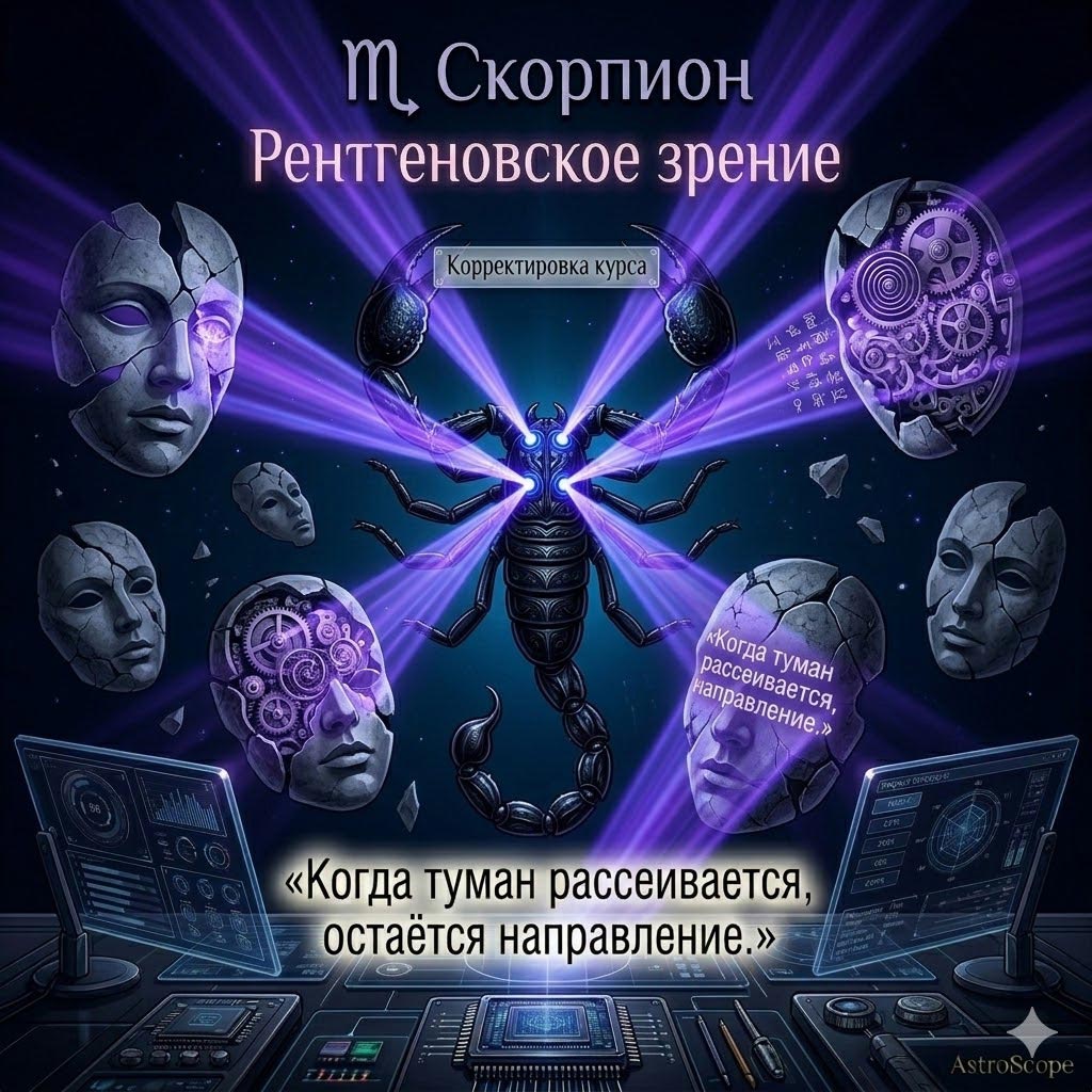 Скорпион 10 марта: Рентгеновское зрение и щит из знаний