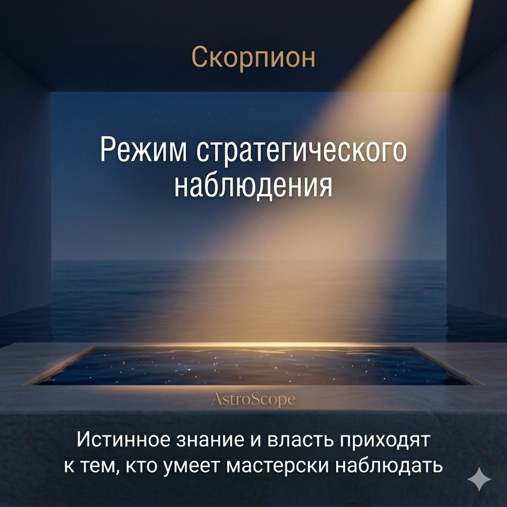 Скорпион 14 марта: Режим стратегического наблюдения и сбор информации