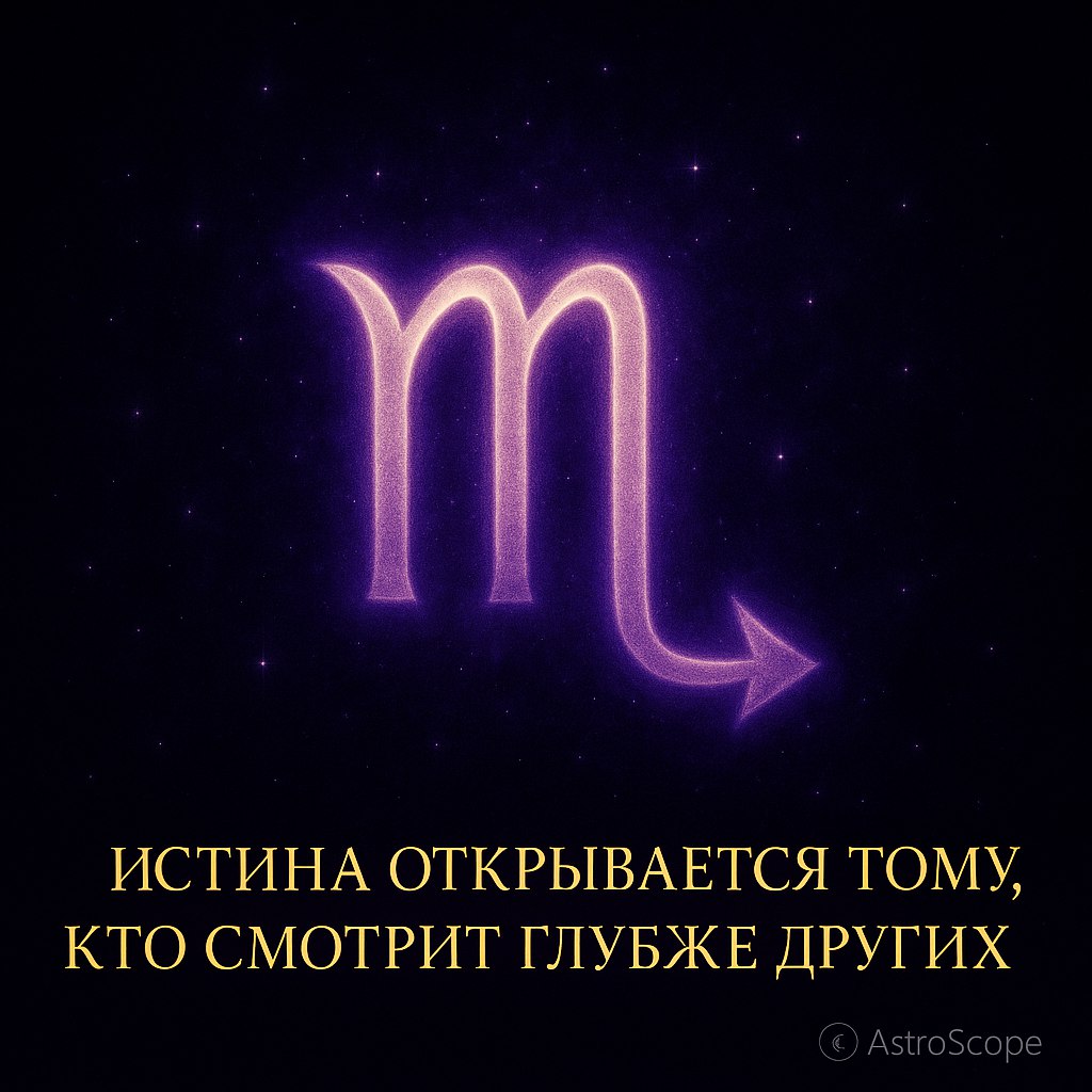 ♏ Скорпион · 7 декабря 2025 — День глубоких прозрений