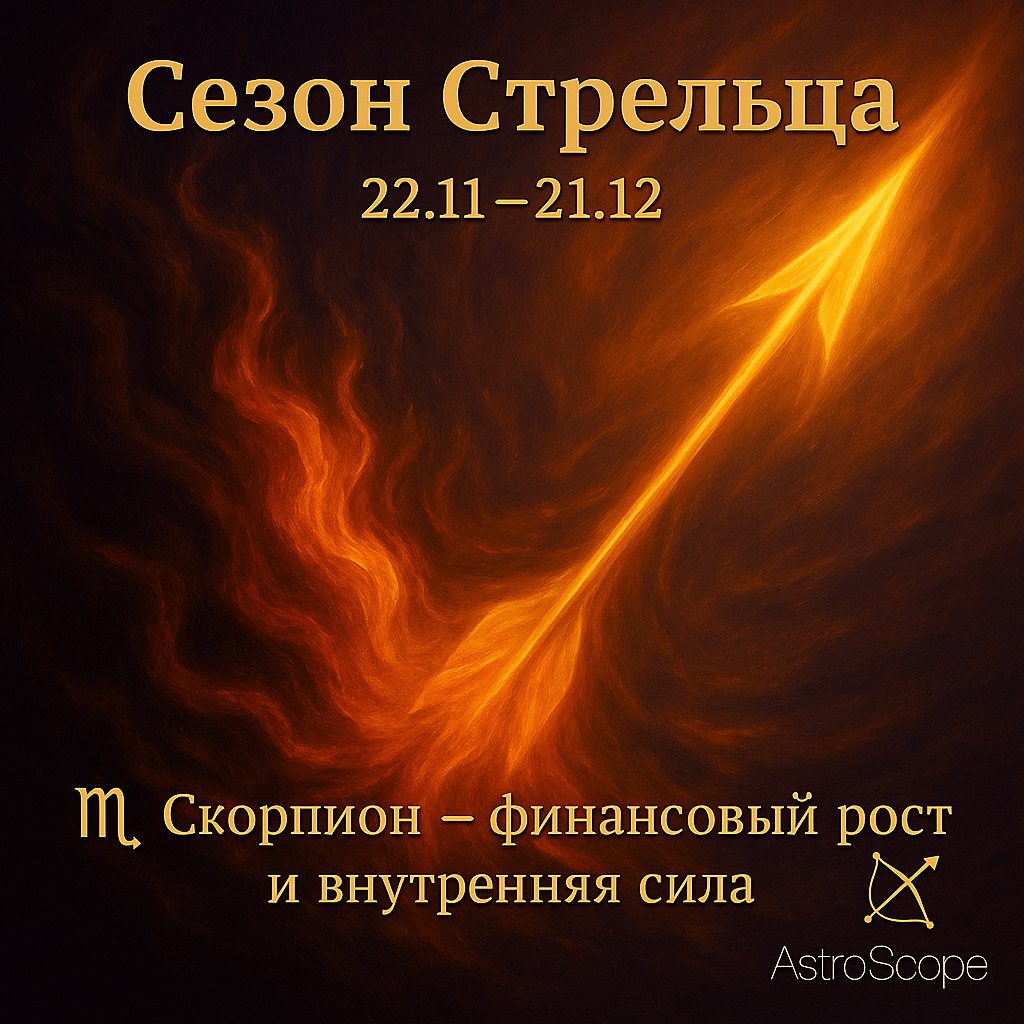 Скорпион в Сезон Стрельца — расширение после глубины и трансформации