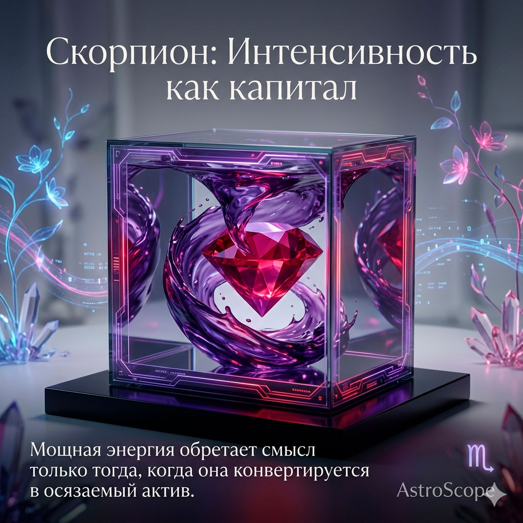♏ Скорпион, энергия 20 апреля: Интенсивность как капитал