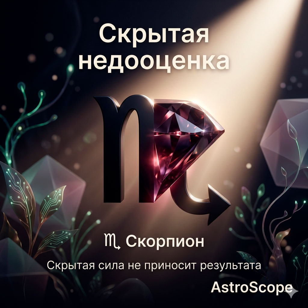 ♏ Скорпион, энергия 21 апреля: Скрытая недооценка