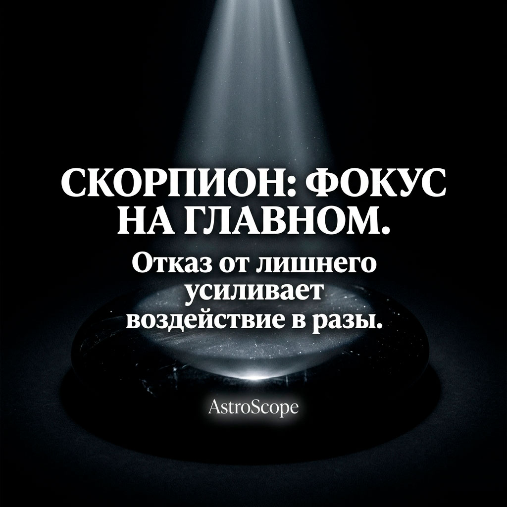 Гороскоп Скорпион на 25 апреля: Фокус на главном
