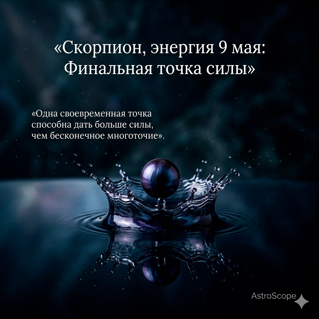 ♏ Скорпион, энергия 9 мая: Финальная точка силы