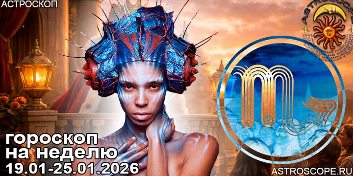 Скорпион и ваш гороскоп на неделю по аспектам периода с 19 января по 25 января 2026