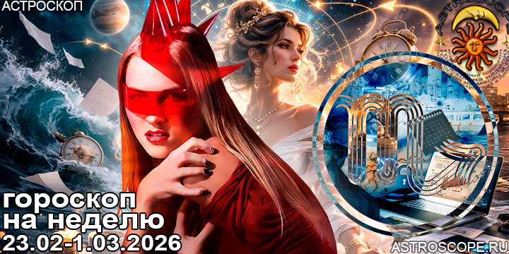 Скорпион и ваш гороскоп на неделю по аспектам периода с 23 февраля по 1 марта 2026