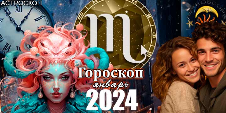 Гороскоп Скорпиона на январь 2024 - главные аспекты месяца