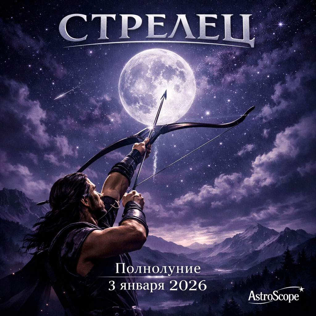 ♐ СТРЕЛЕЦ Полнолуние 3 января 2026: перенастройка внутреннего компаса