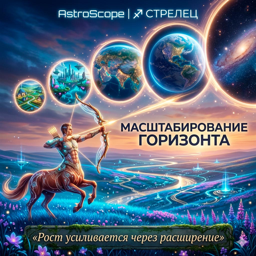 ♐ Стрелец 31 марта: Масштабирование горизонта