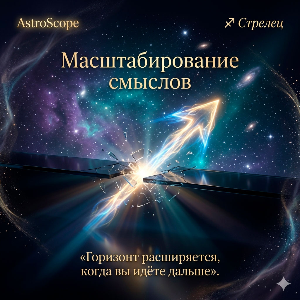 ♐ Стрелец 3 апреля: Масштабирование смыслов