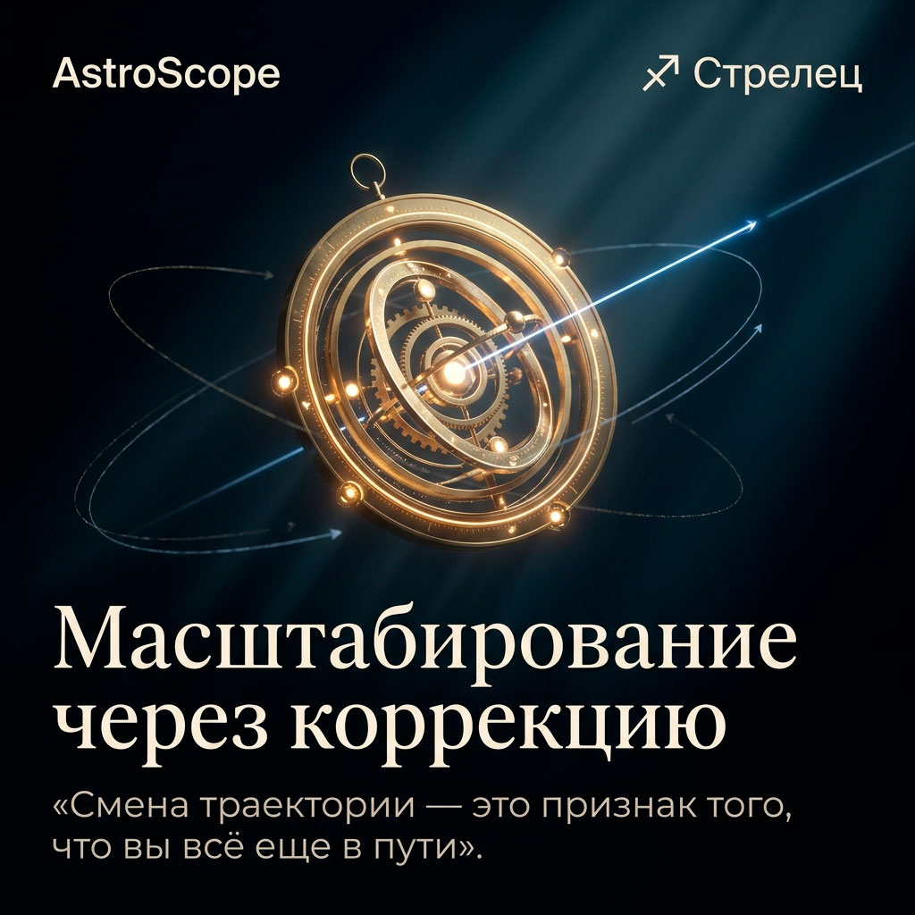 ♐ Стрелец 5 апреля: Масштабирование через коррекцию