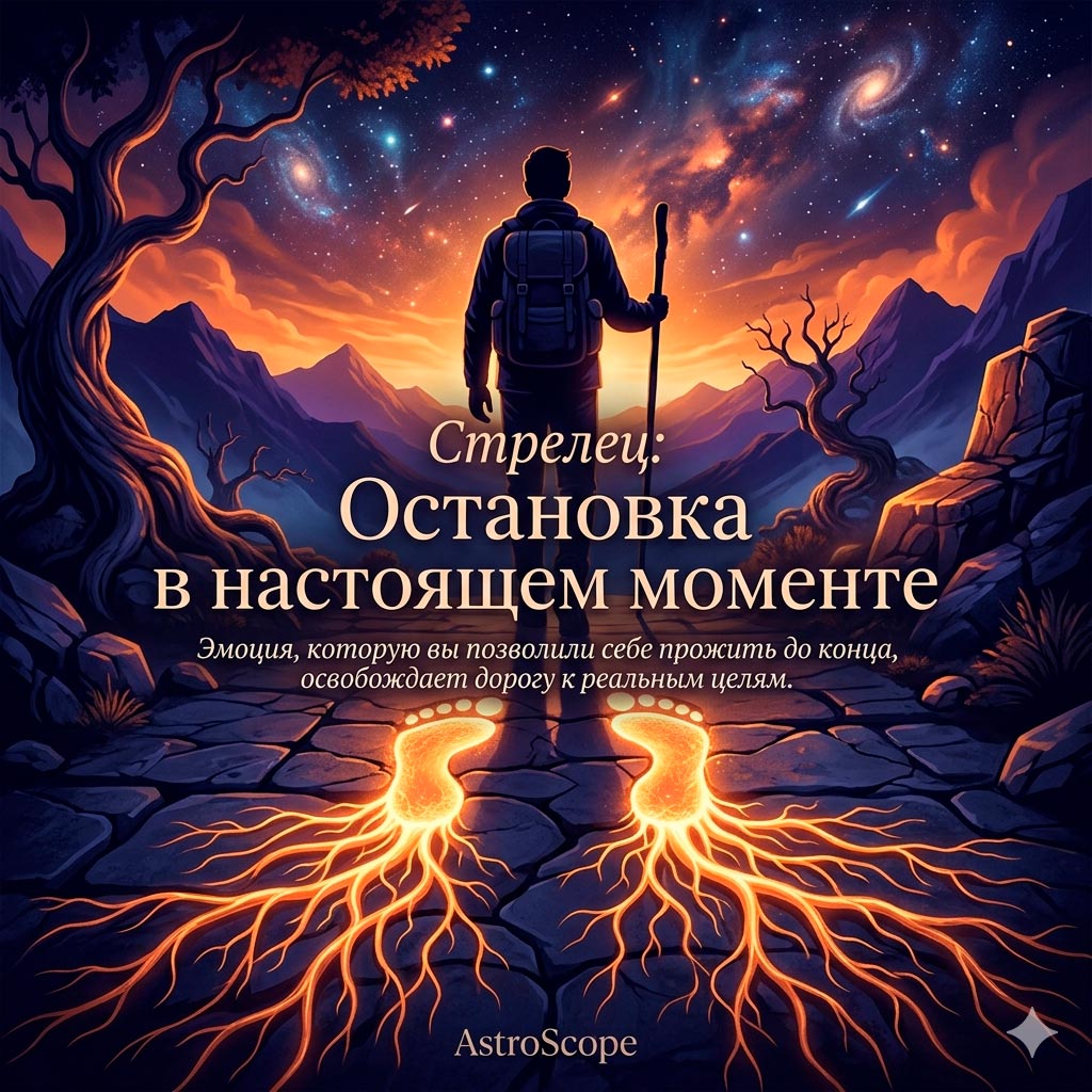 ♐ Стрелец, энергия 24 июня: Остановка в настоящем моменте.