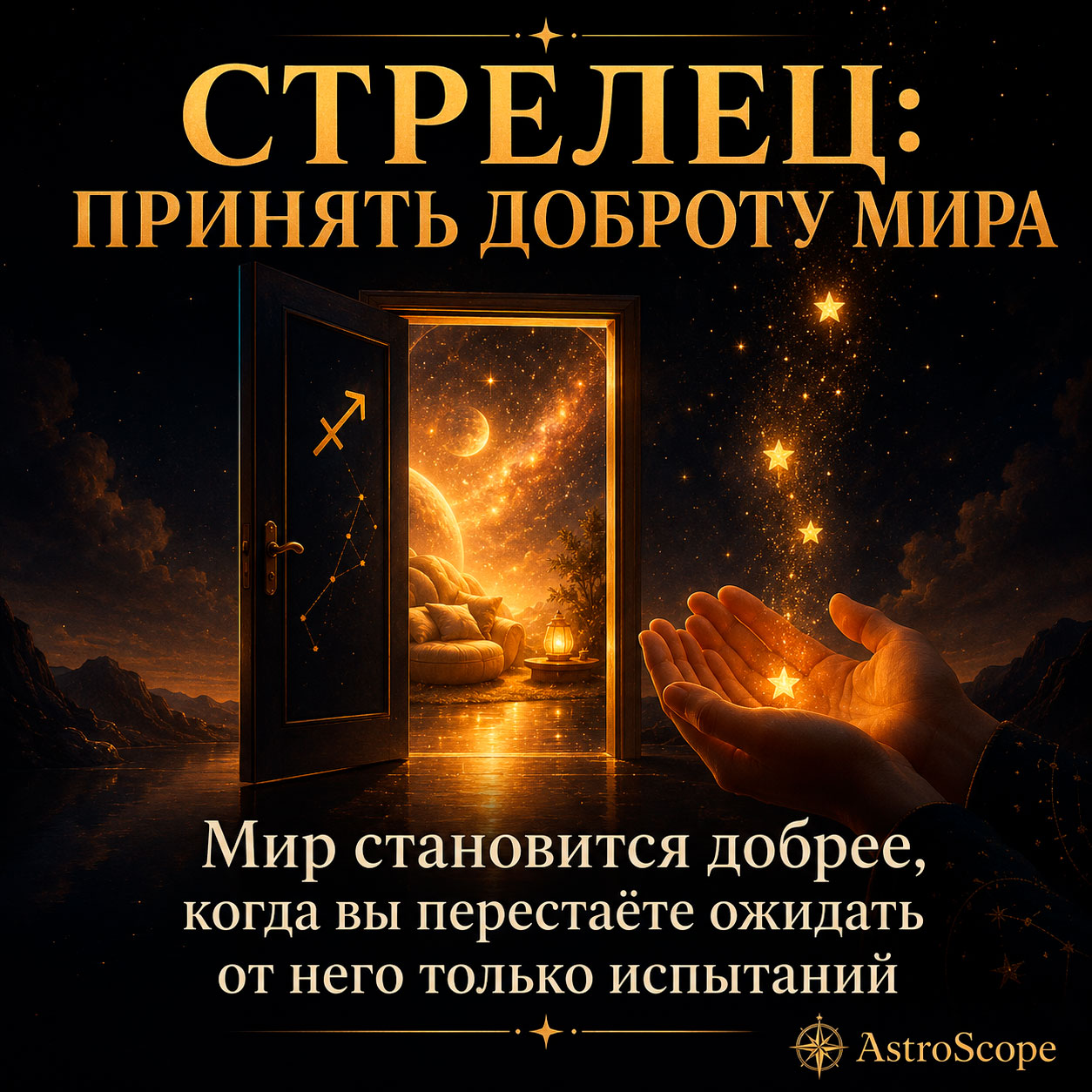 ♐ Стрелец, энергия 17 июля: Принять доброту мира