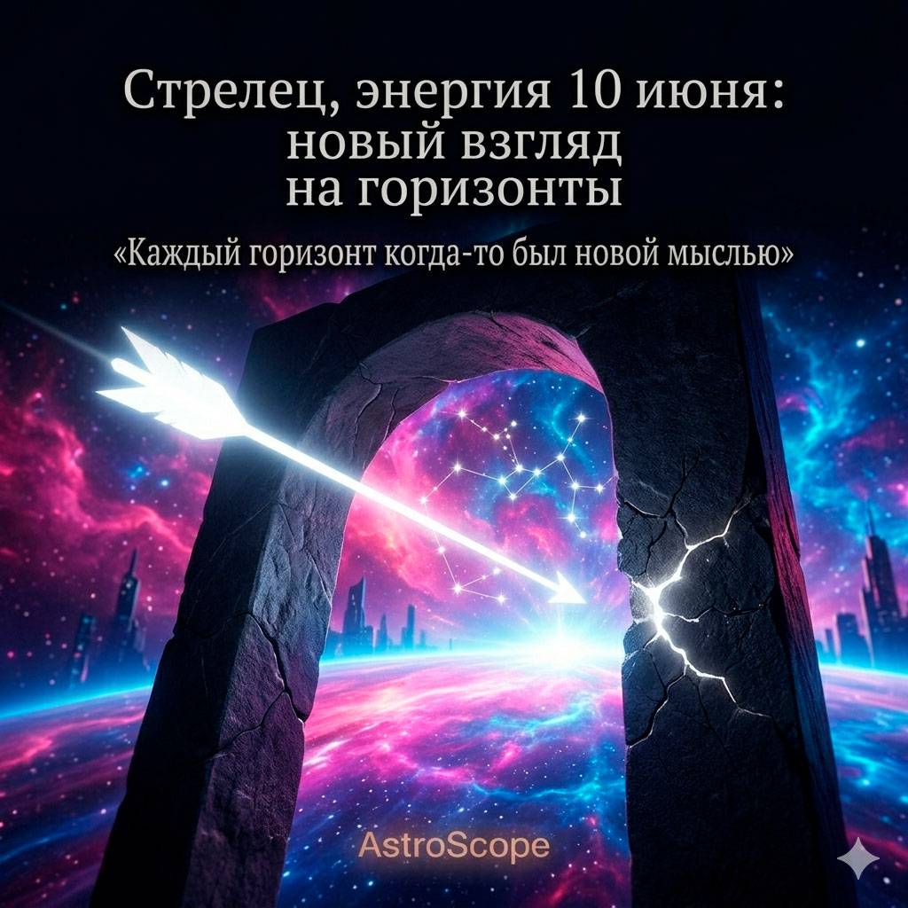 ♐ Стрелец, энергия 10 июня: новый взгляд на горизонты