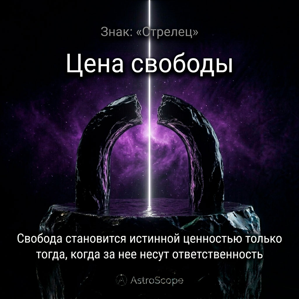 ♐ Стрелец, энергия 15 июня: Цена свободы