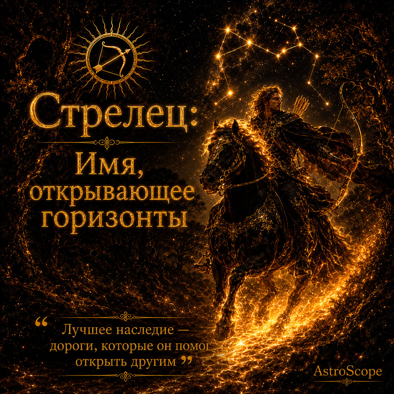 ♐ Стрелец, энергия 27 июля: Имя, открывающее горизонты
