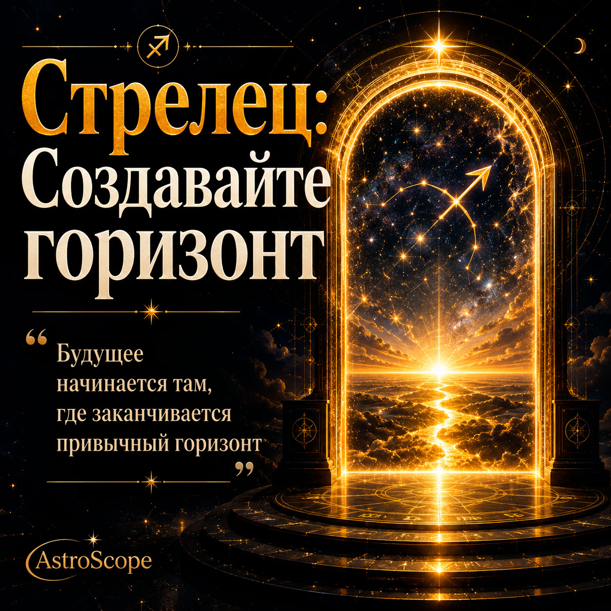 ♐ Стрелец, энергия 1 августа: Создавайте горизонт