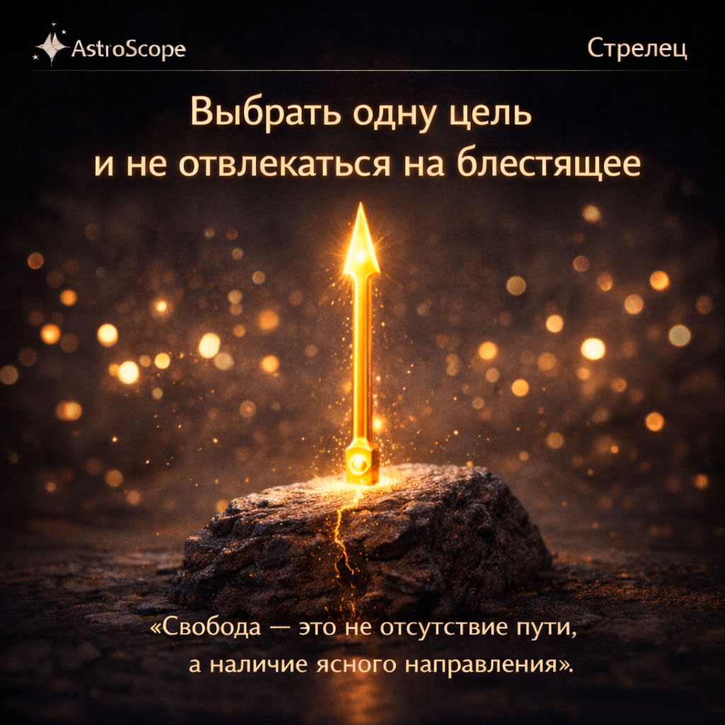 Стрелец 25 февраля: Как один четкий вектор заменит десять метаний