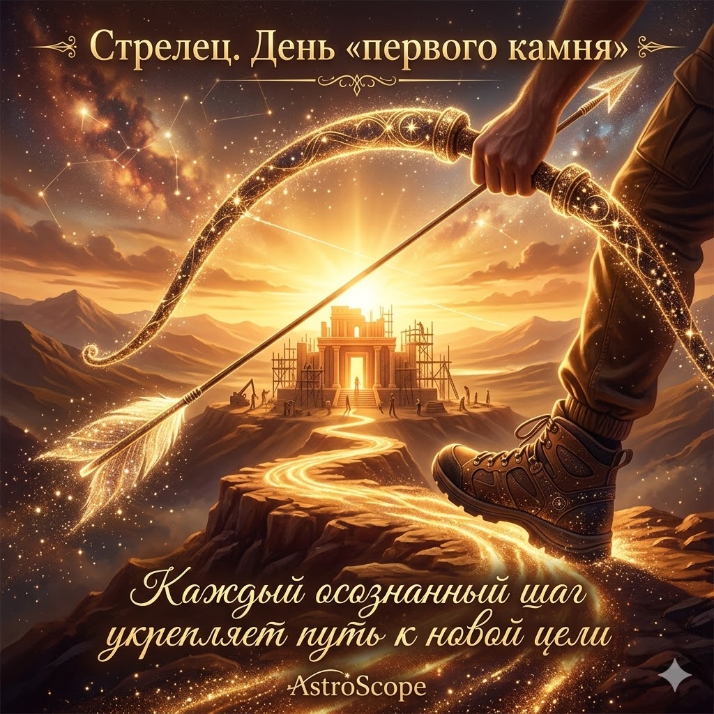 Стрелец 3 марта: Закладка фундамента для больших целей