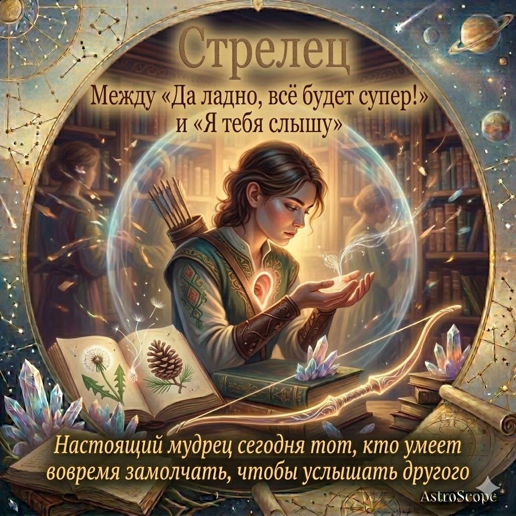Стрелец 8 марта: Нажмите на паузу и просто будьте рядом