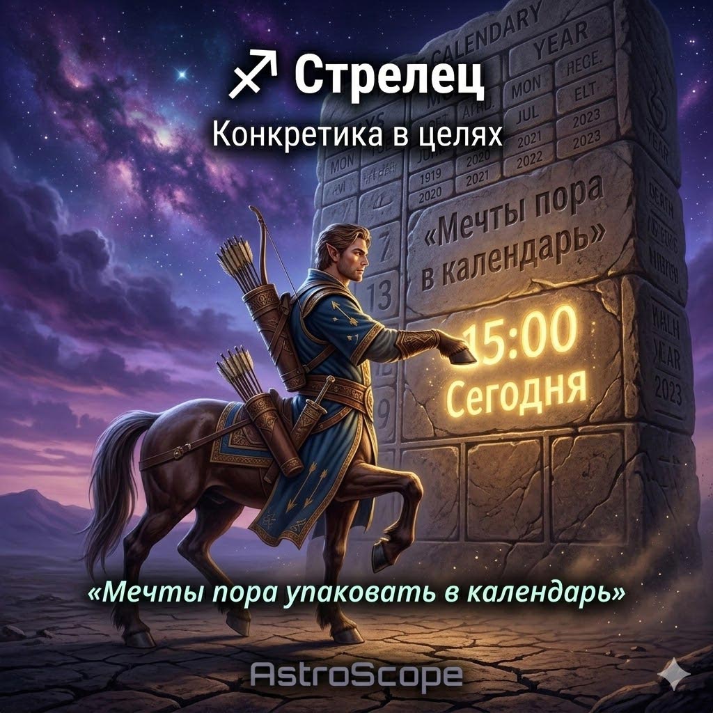 Гороскоп Стрелец на 9 марта: Конкретика и структура целей