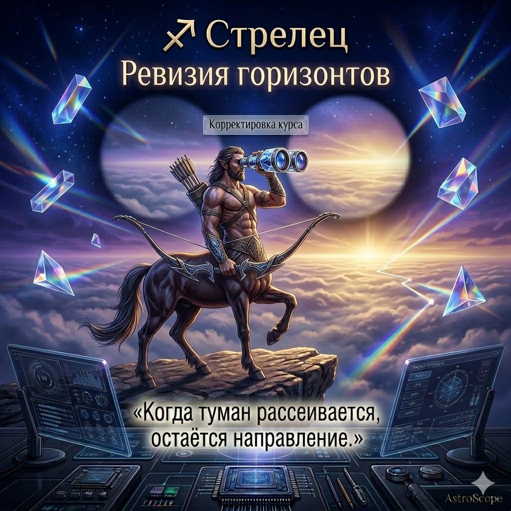 Стрелец 10 марта: Ревизия горизонтов и точное снаряжение