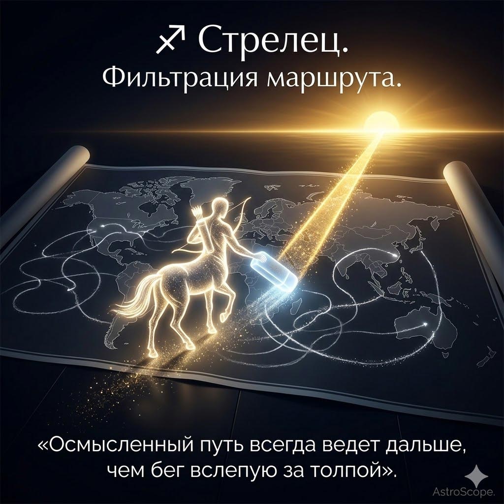 ♐ Стрелец 11 марта: Фильтрация маршрута.