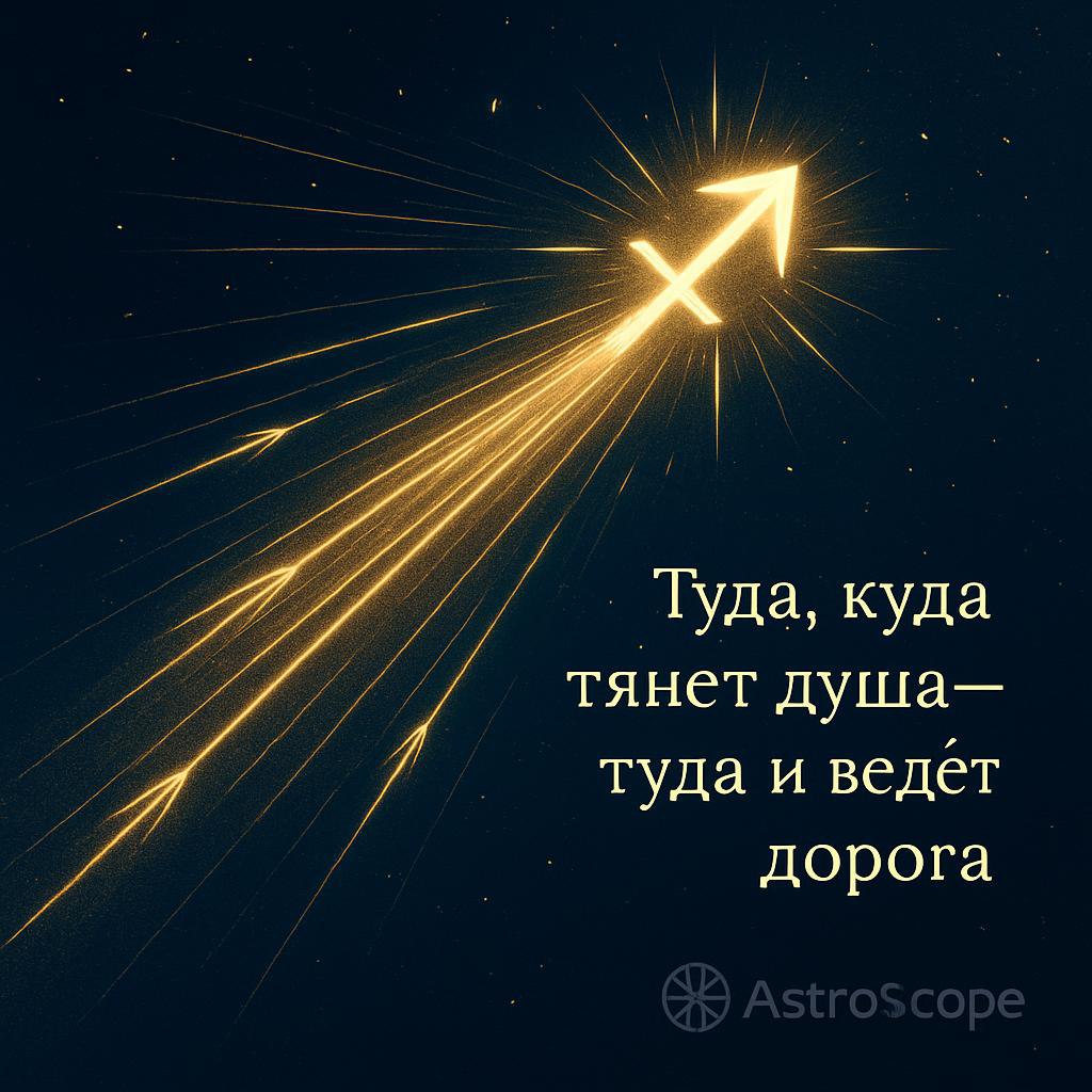 ♐ Стрелец · 7 декабря 2025 — День интуитивного направления