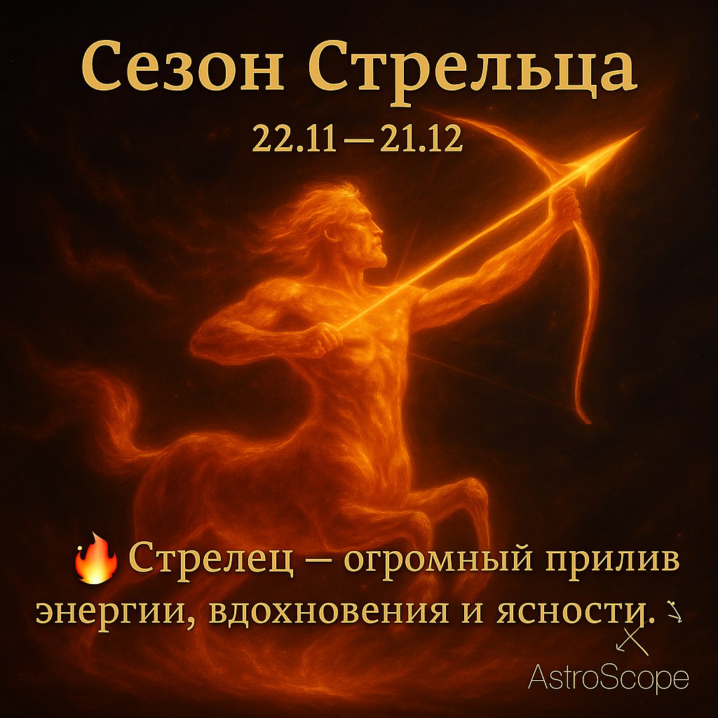 Стрелец в Сезон Стрельца — твоя эпоха смелости и вдохновения
