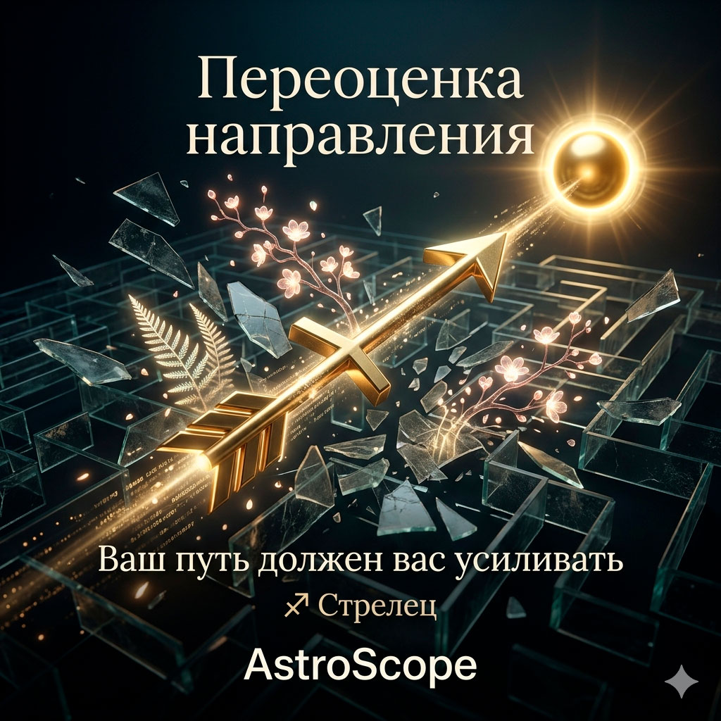 ♐ Стрелец, энергия 21 апреля: Переоценка направления