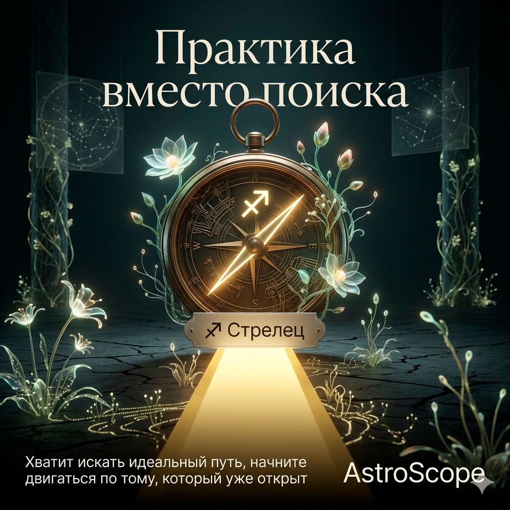 ♐ Стрелец, энергия 22 апреля: Практика вместо поиска