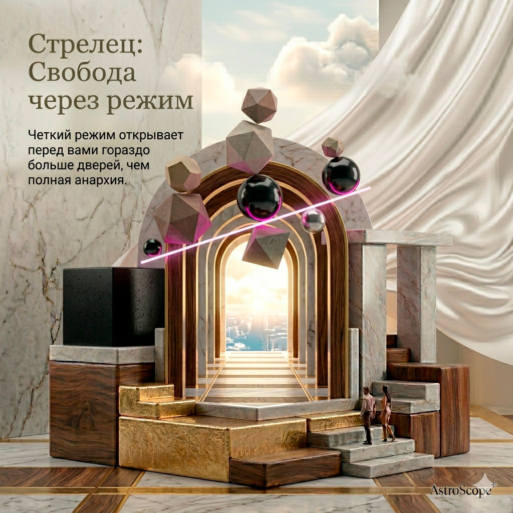 ♐ Стрелец, энергия 27 апреля: Свобода через режим