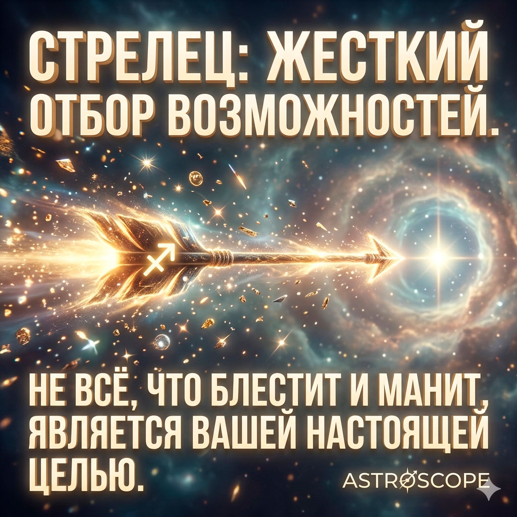♐ Стрелец, энергия 28 апреля: Жесткий отбор возможностей