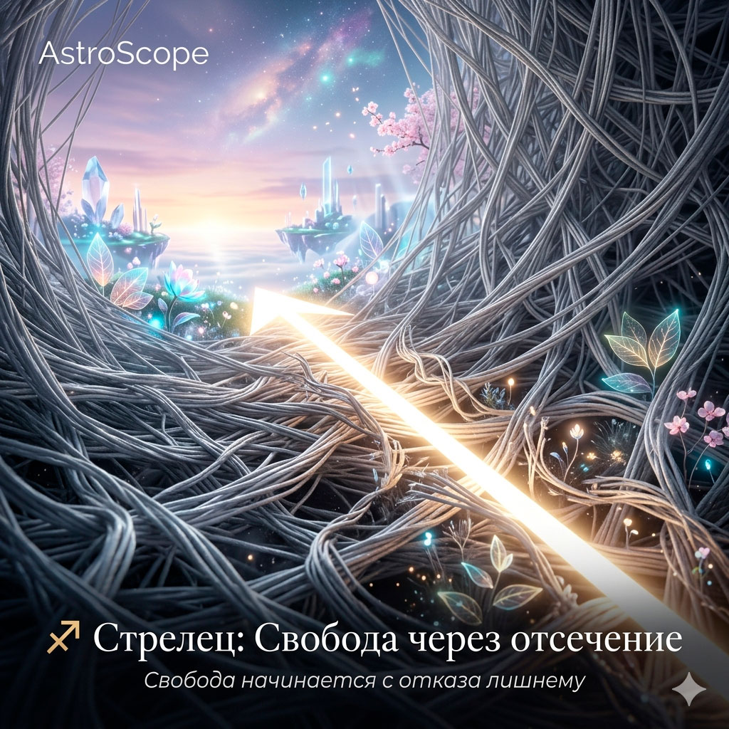 ♐ Стрелец, энергия 6 мая: Свобода через отсечение