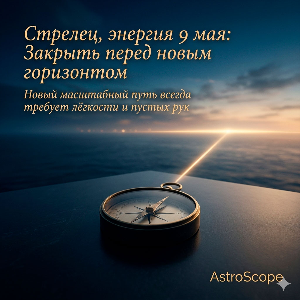 ♐ Стрелец, энергия 9 мая: Закрыть перед новым горизонтом