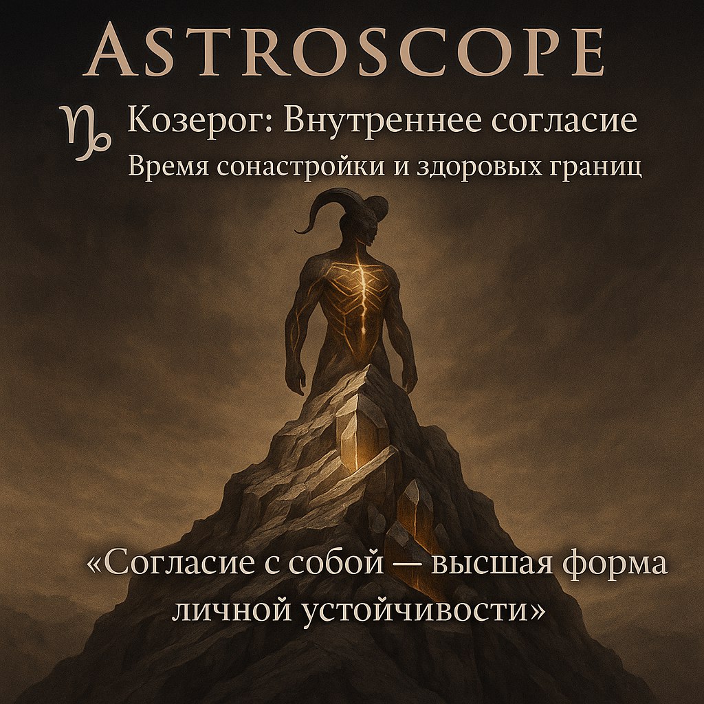 ♑ Козерог: 24 января — день внутреннего согласия Время сонастройки и здоровых границ
