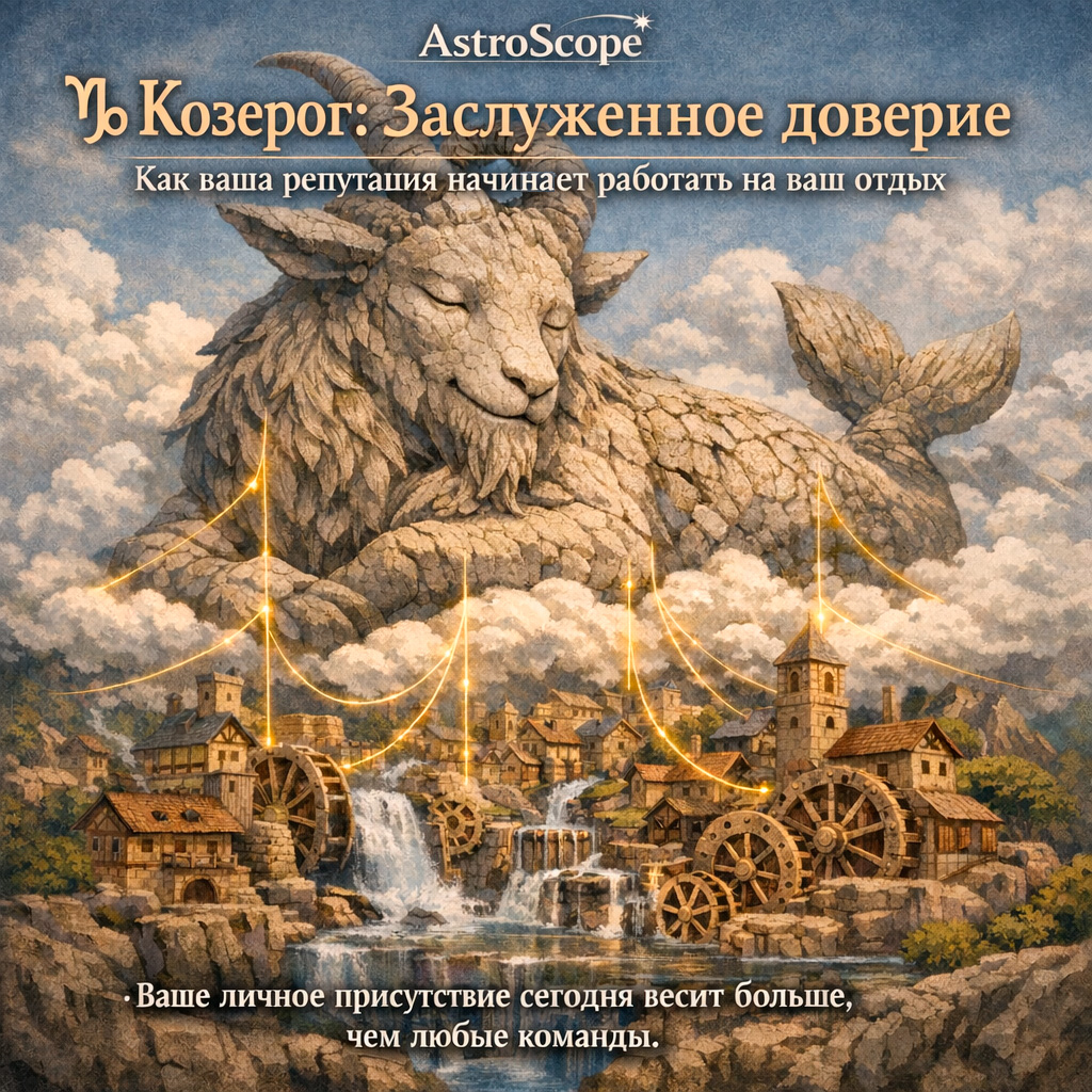 ♑ Козерог: День заслуженного доверия