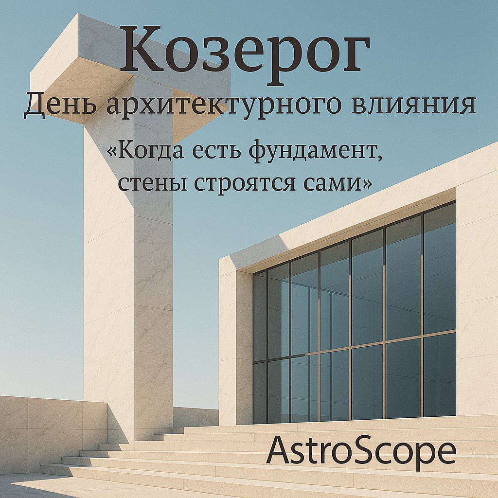 ♑ Козерог: День «архитектурного» влияния