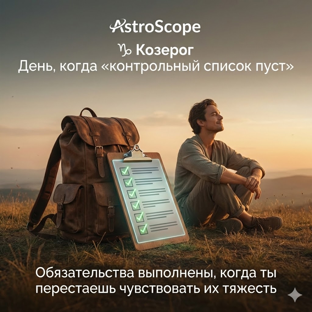 Козерог 17 февраля: День, когда «контрольный список пуст»