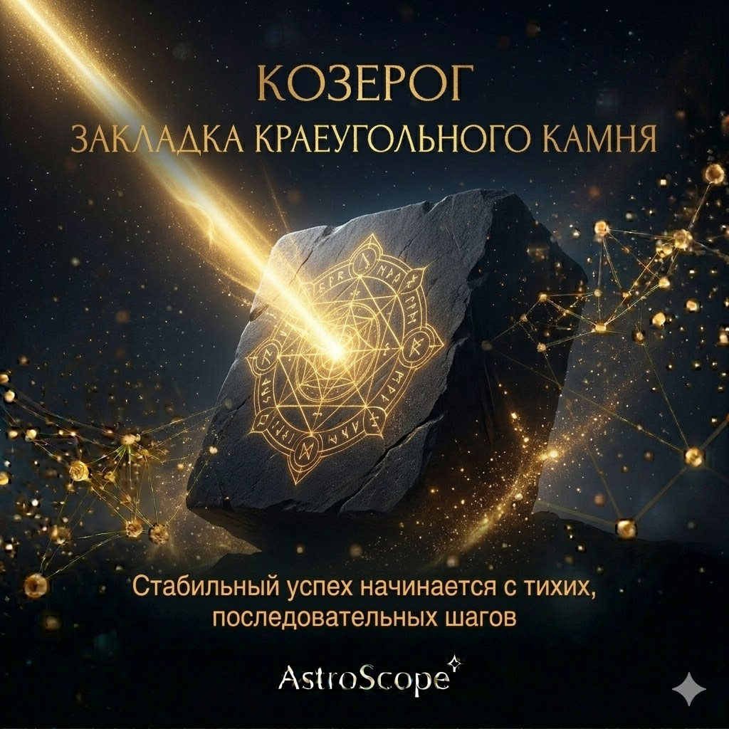 Гороскоп для Козерога на 22 марта: Закладка краеугольного камня