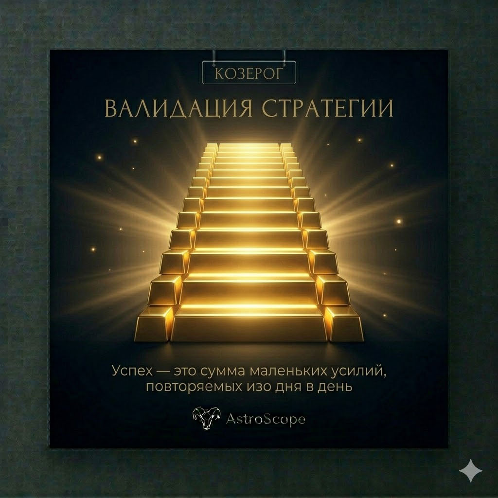 ♑ Козерог 24 марта: Валидация стратегии