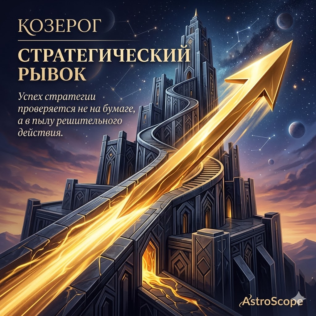 ♑ Козерог 25 марта: Стратегический рывок