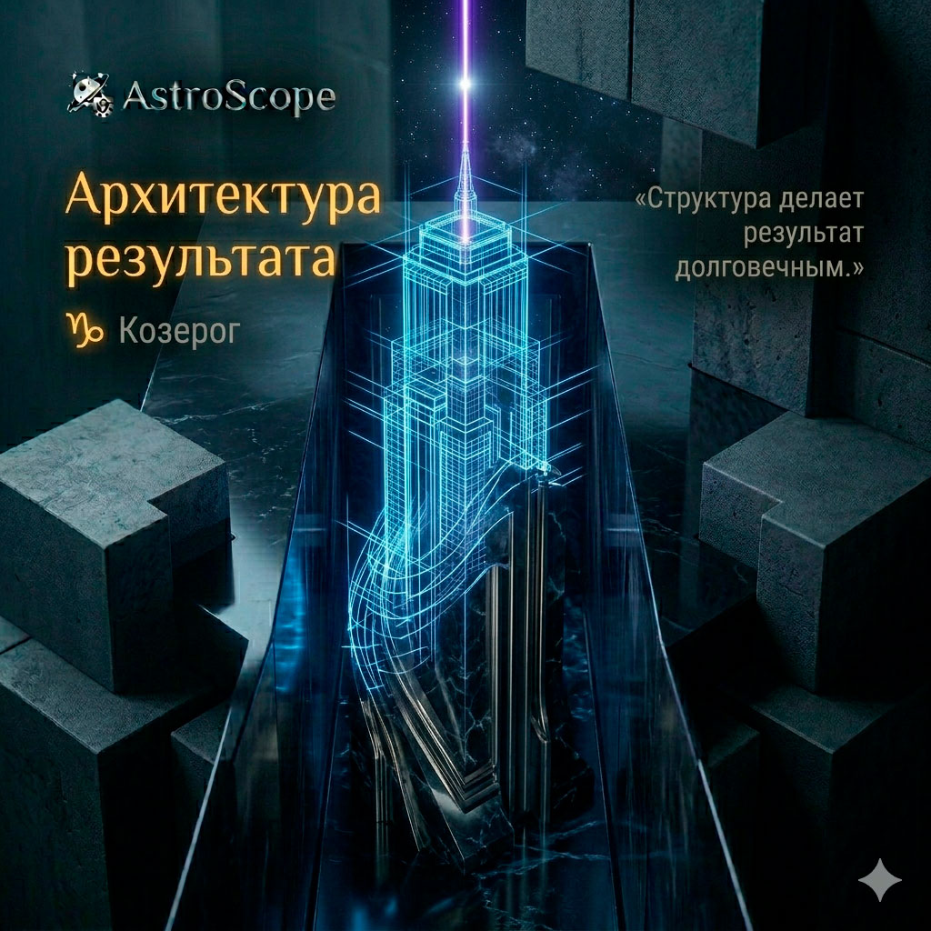 ♑ Козерог 8 апреля: Архитектура результата
