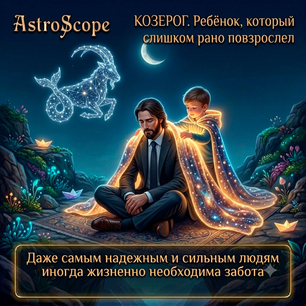 ♑ Козерог, энергия 26 июня: Ребёнок, который слишком рано повзрослел