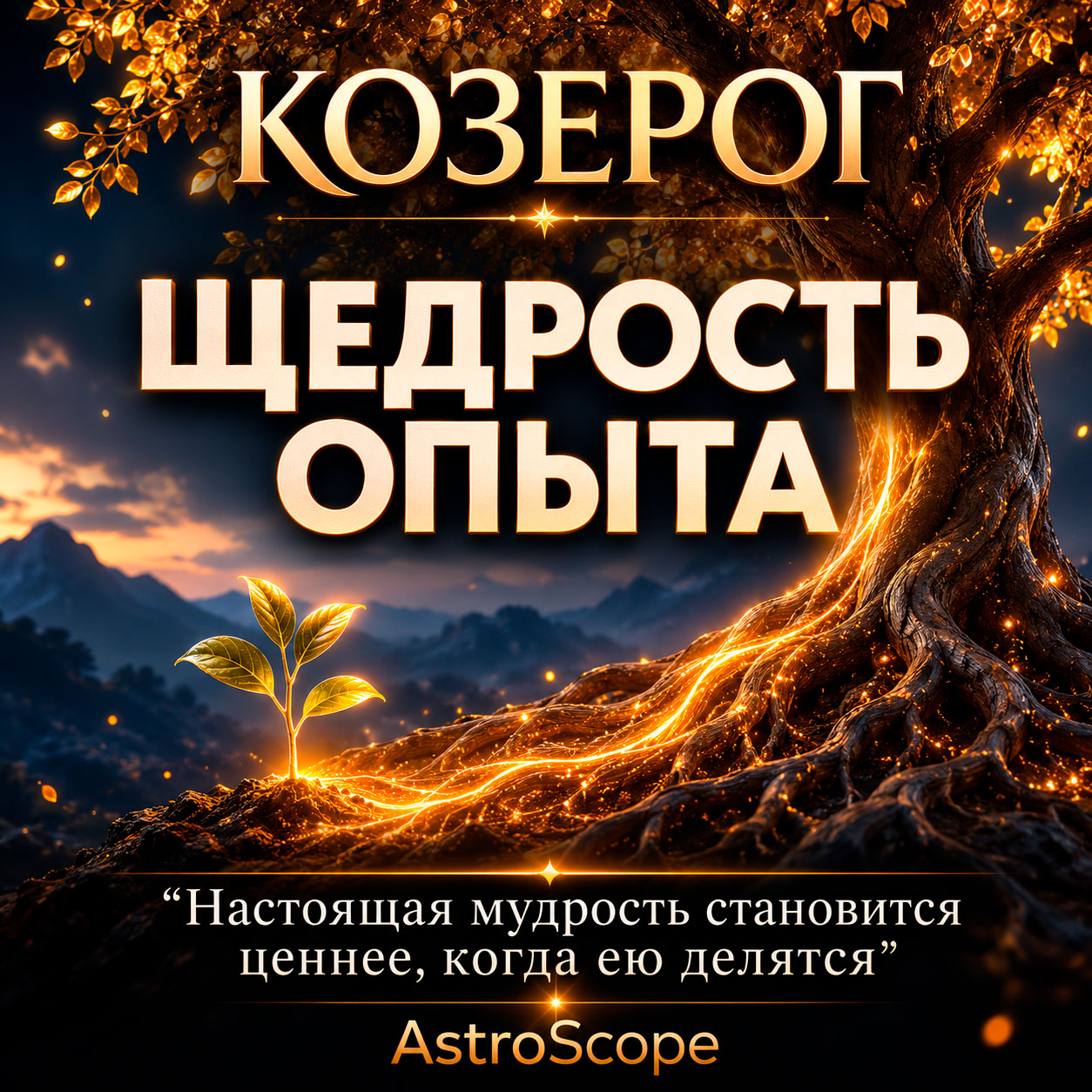 ♑ Козерог, энергия 15 июля: Щедрость опыта