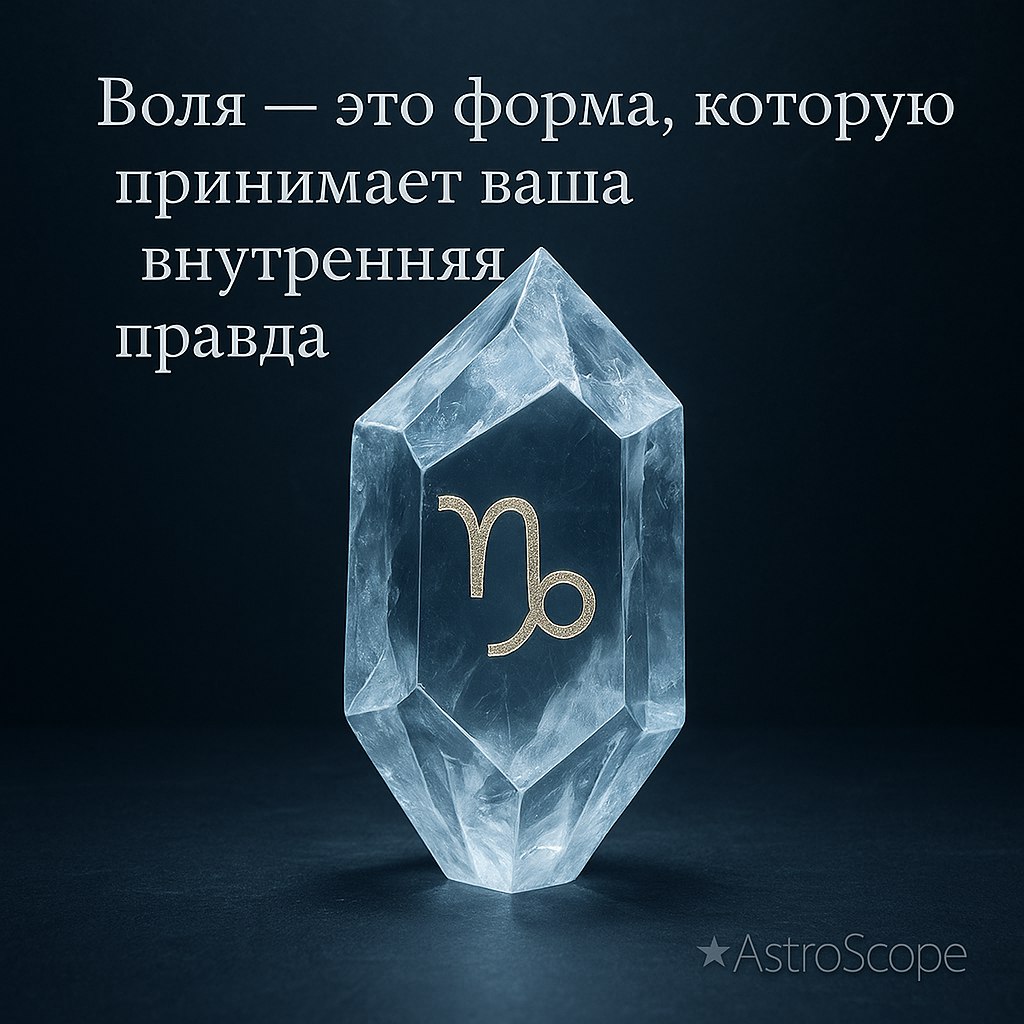 ♑ КОЗЕРОГ — «Кристалл собственной воли»